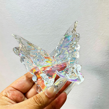 Handmade Double-Layer Water Ripple Butterfly Phone Stand Resin Mold