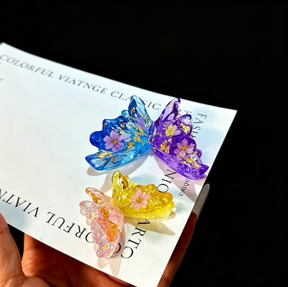 Handmade Double-Layer Water Ripple Butterfly Ornament Resin Mold