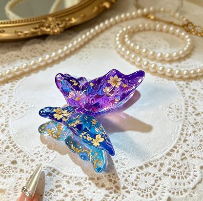 Handmade Double-Layer Water Ripple Butterfly Ornament Resin Mold