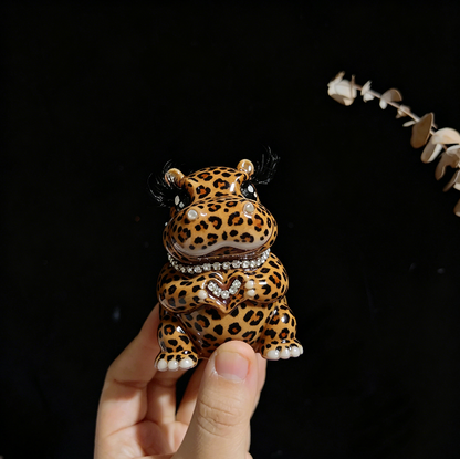 Handmade Heart Gesture Hippo Resin Ornament Mold