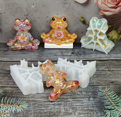Yoga Frog Ornament Resin Mold