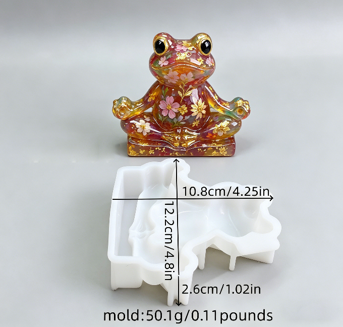 Yoga Frog Ornament Resin Mold