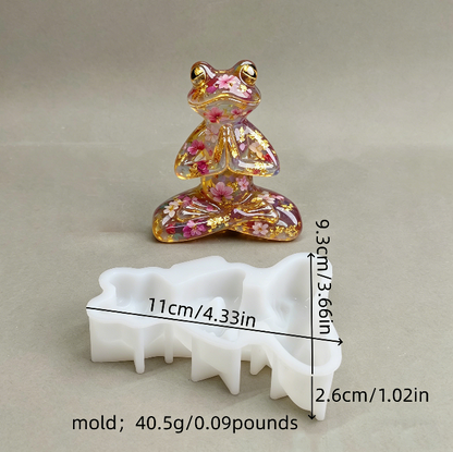 Yoga Frog Ornament Resin Mold