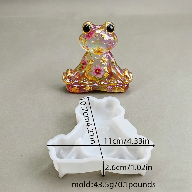 Yoga Frog Ornament Resin Mold