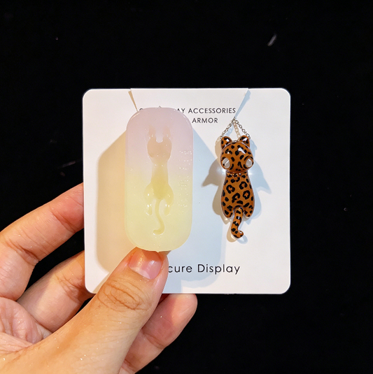 Handmade Cute Hanging Kitty Pendant Resin Mold