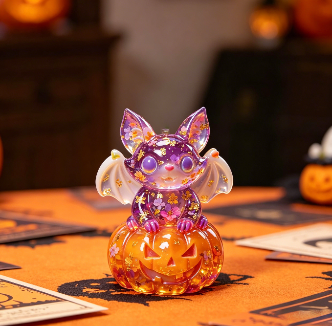 Bat & Pumpkin Ornament Resin Mold