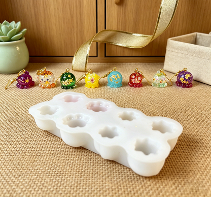 8-in-1 Cute Little Octopus Keychain Resin Mold
