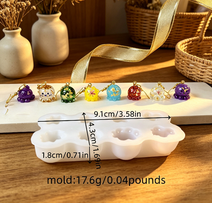 8-in-1 Cute Little Octopus Keychain Resin Mold
