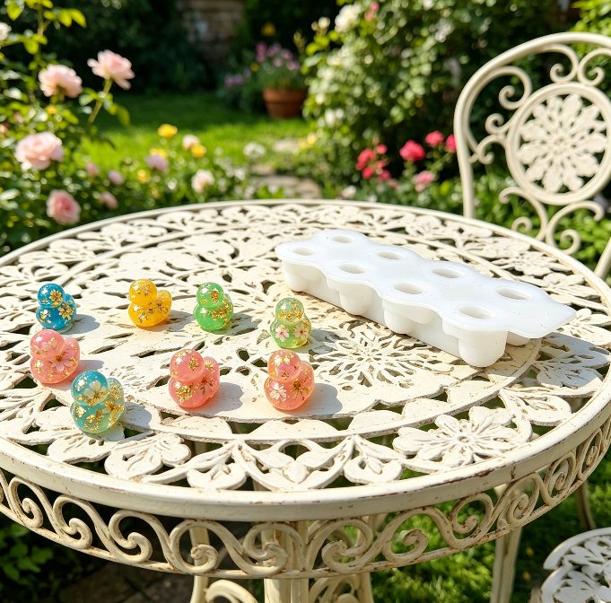 8-in-1 Cute Duck Figurine Resin Mold