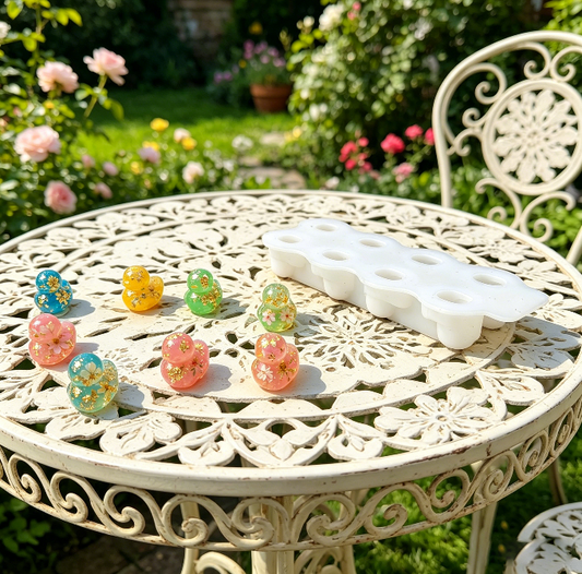 8-in-1 Cute Duck Figurine Resin Mold