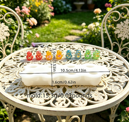 8-in-1 Cute Duck Figurine Resin Mold