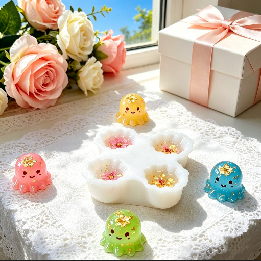 4-in-1 Little Ghost Ornament Resin Mold