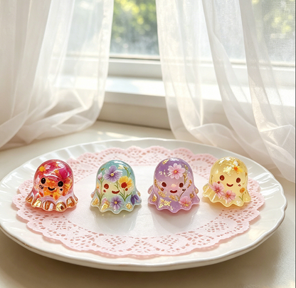 4-in-1 Little Ghost Ornament Resin Mold
