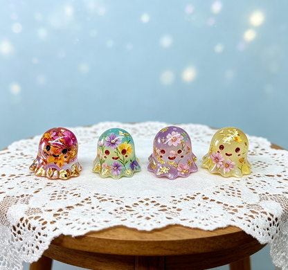 4-in-1 Little Ghost Ornament Resin Mold