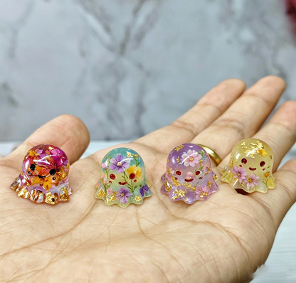 4-in-1 Little Ghost Ornament Resin Mold