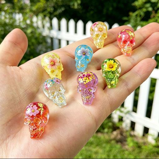 8-in-1 Mini Skeleton Figurine Resin Mold