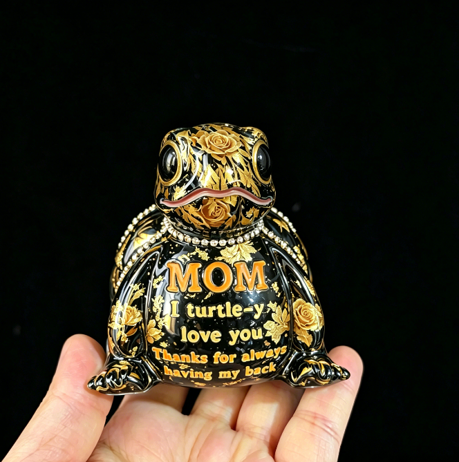Handmade Cute “MOM” Turtle Ornament Resin Mold