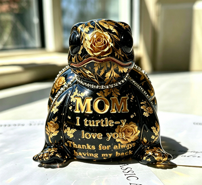Handmade Cute “MOM” Turtle Ornament Resin Mold