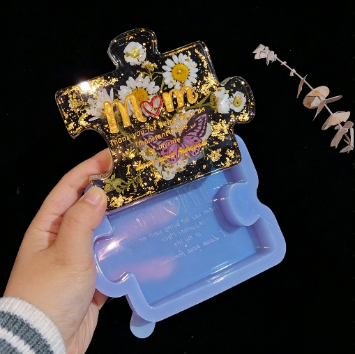 Handmade Mom Puzzle Ornaments Resin Mold