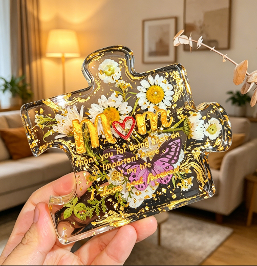 Handmade Mom Puzzle Ornaments Resin Mold