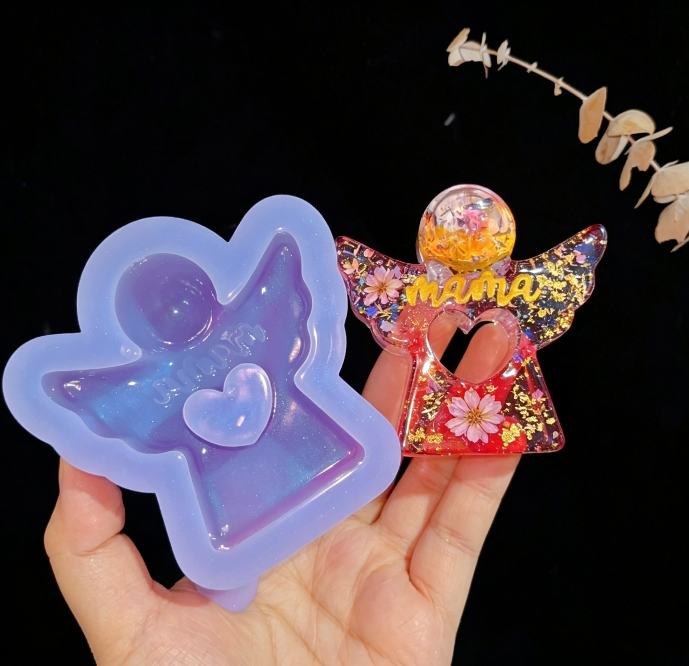 Handmade Mama Angel Hanging Resin Mold