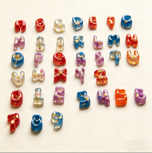 Mini Cute Alphabet & Number Decorative Resin Molds