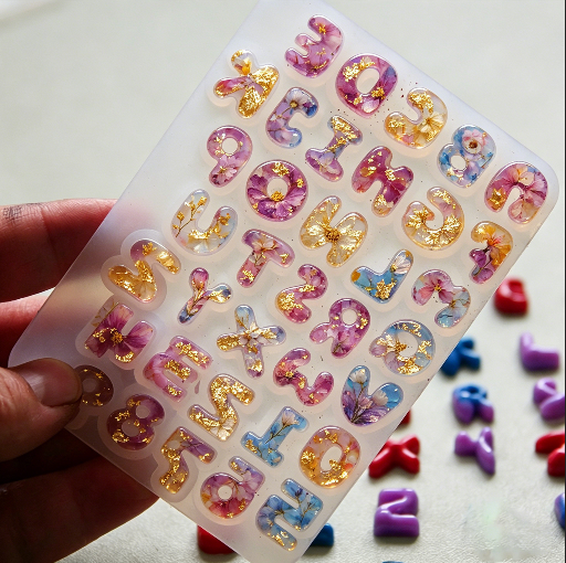 Mini Cute Alphabet & Number Decorative Resin Molds