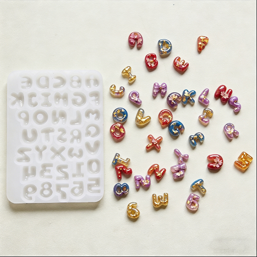 Mini Cute Alphabet & Number Decorative Resin Molds