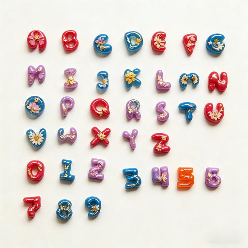 Mini Cute Alphabet & Number Decorative Resin Molds