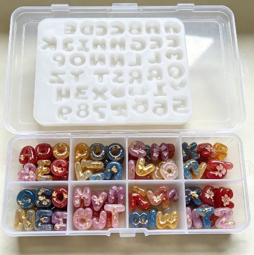 Mini Cute Alphabet & Number Decorative Resin Molds