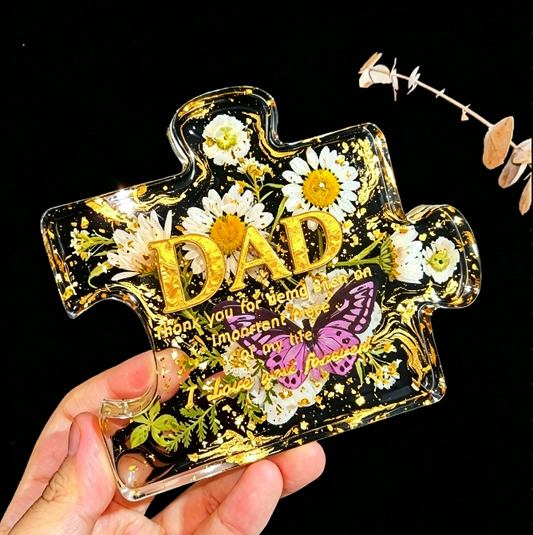 Handmade DAD Puzzle Ornaments Resin Mold