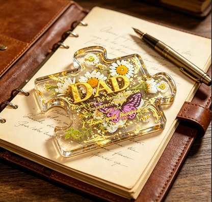 Handmade DAD Puzzle Ornaments Resin Mold