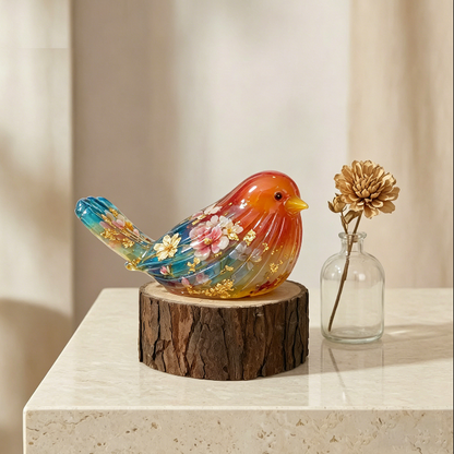 Striped Bird Figurine Resin Mold
