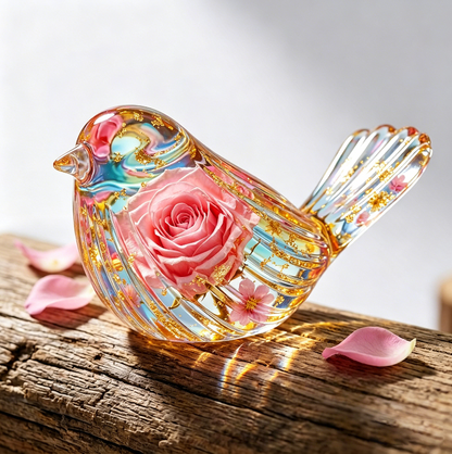 Striped Bird Figurine Resin Mold