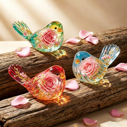 Striped Bird Figurine Resin Mold