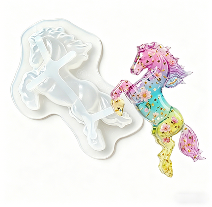3pcs Flying Pony Figurine Resin Molds