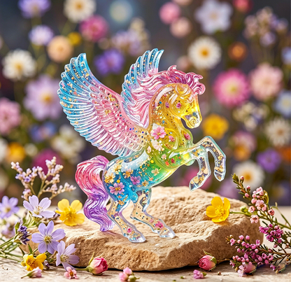 3pcs Flying Pony Figurine Resin Molds