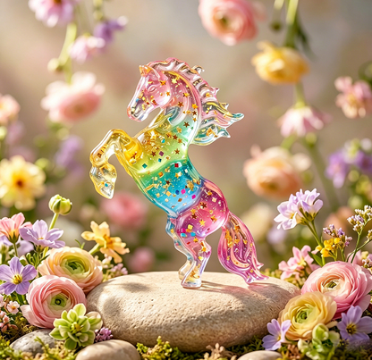 3pcs Flying Pony Figurine Resin Molds