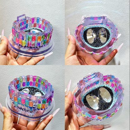 Handmade Diamond Flip-Top Shell Storage Resin Mold
