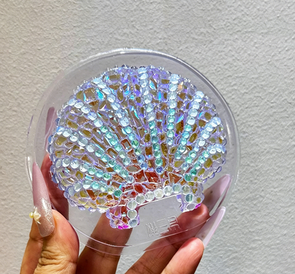Handmade Diamond Flip-Top Shell Storage Resin Mold