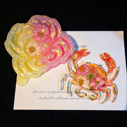 Handmade Crab Ornament Resin Mold