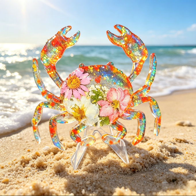 Handmade Crab Ornament Resin Mold