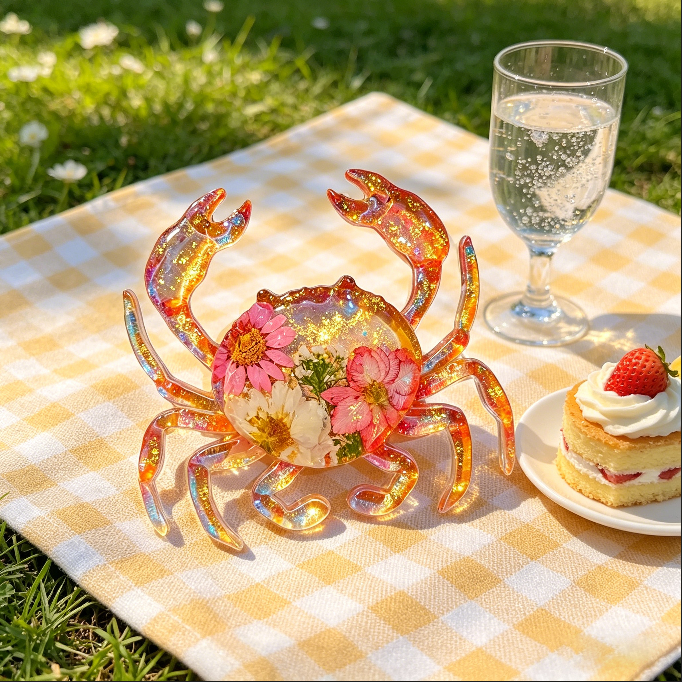 Handmade Crab Ornament Resin Mold