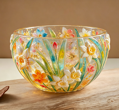Daffodil Flower Storage Bowl Resin Mold