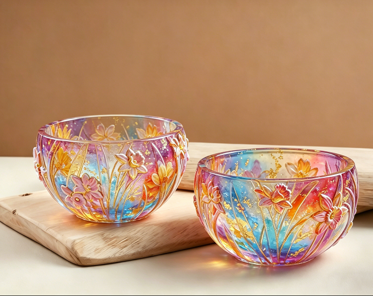 Daffodil Flower Storage Bowl Resin Mold