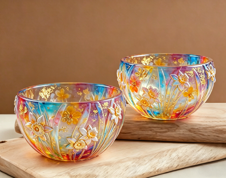 Daffodil Flower Storage Bowl Resin Mold