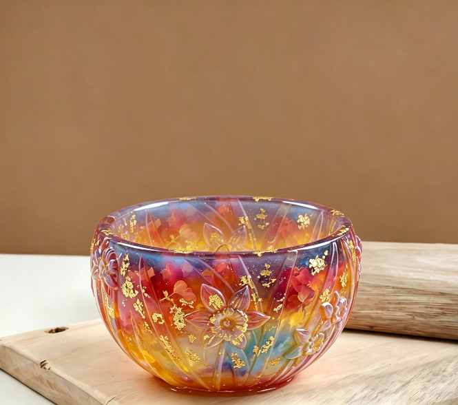 Daffodil Flower Storage Bowl Resin Mold
