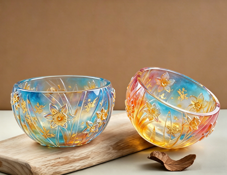 Daffodil Flower Storage Bowl Resin Mold