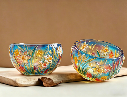 Daffodil Flower Storage Bowl Resin Mold