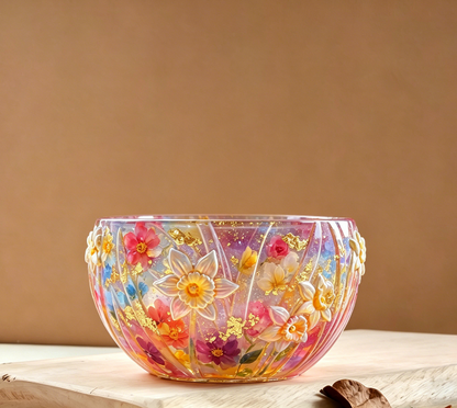 Daffodil Flower Storage Bowl Resin Mold